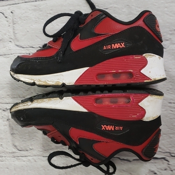 NIKE Air Max 2015 Kids 1Y Sneakers Red and Black Used Condition Retro - Picture 3 of 12